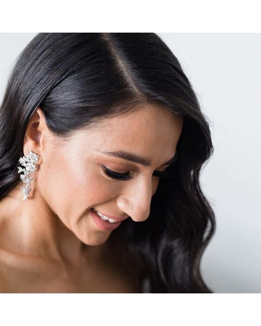 Stephanie Browne Australia White Sakura Earrings