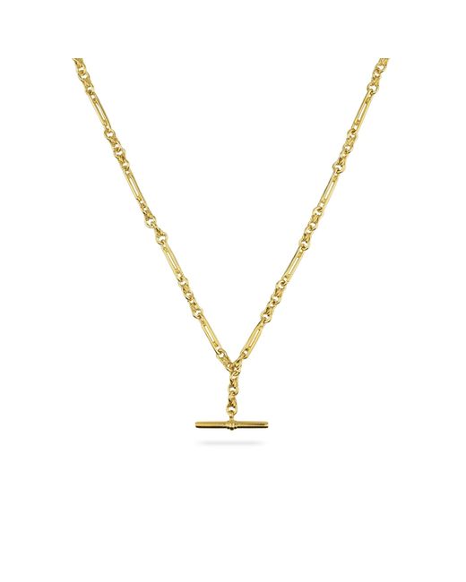 Phira London Metallic Gold De Beauvoir Two Necklace Chain