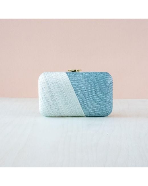 LIKHÂ Blue Powder Kimono Clutch Purse