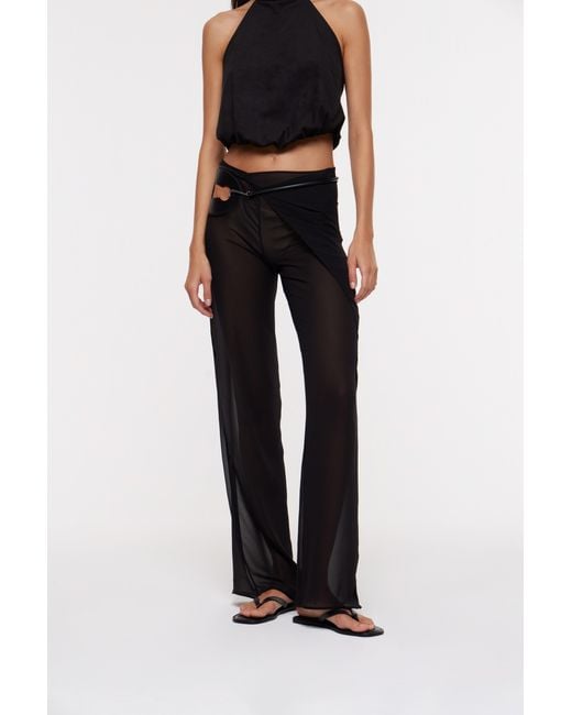 Bianca Resortwear Black Deva Wrap Trousers