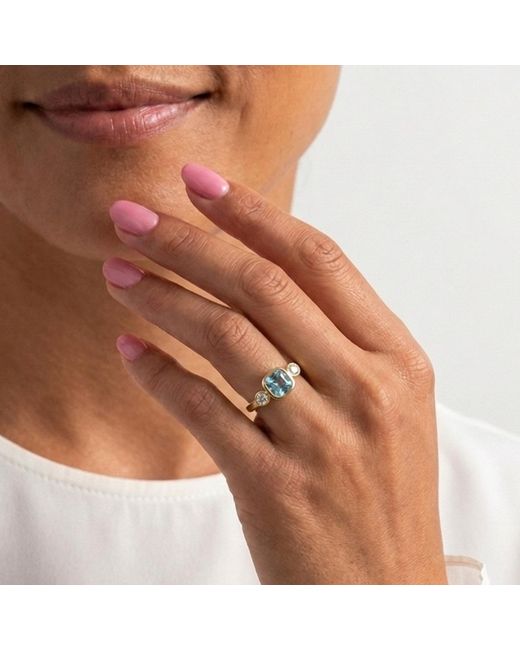 GEM BAZAAR Blue Lady Margaret Ring