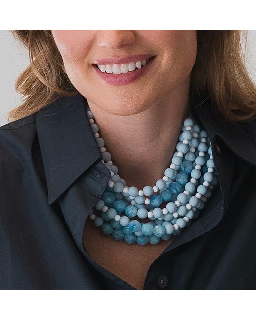 Fairchild Baldwin Blue Chelsea Cornflower Necklace