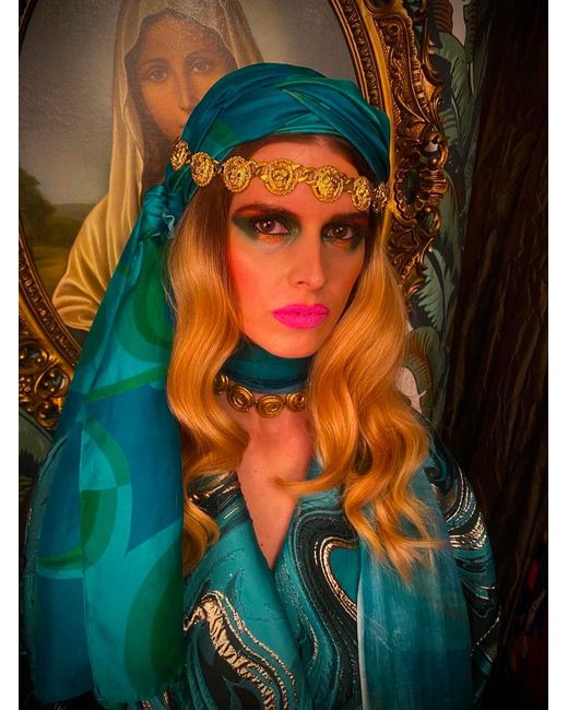 Julia Clancey Green Jcjc Silk Scarf