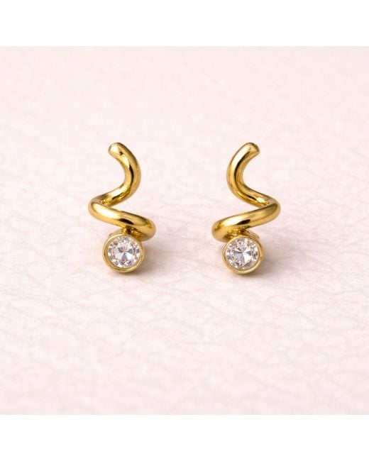 Lily Flo Jewellery Metallic As If You Ever Doubted Diamond Stud Earrings