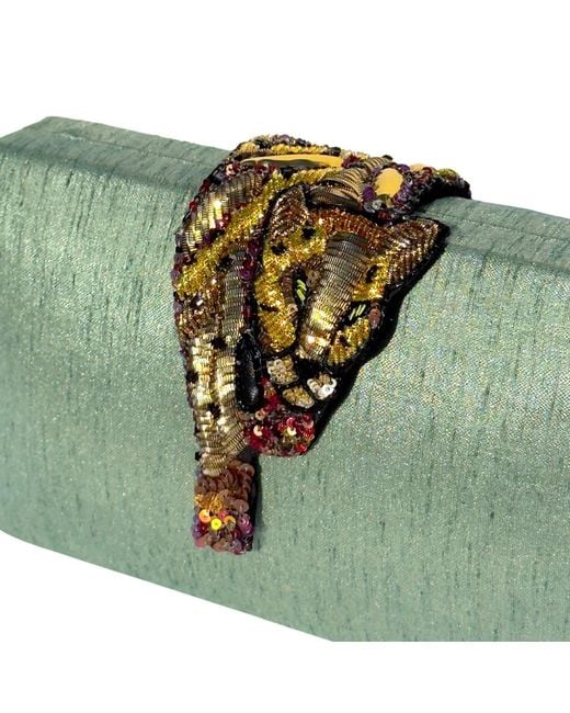 Simitri Green Sage Raaka Clutch