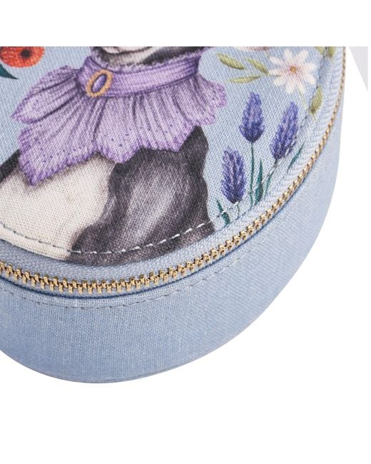 Fable England Blue Fable Catherine Rowe Pet Portraits Whippet Oval Jewellery Box