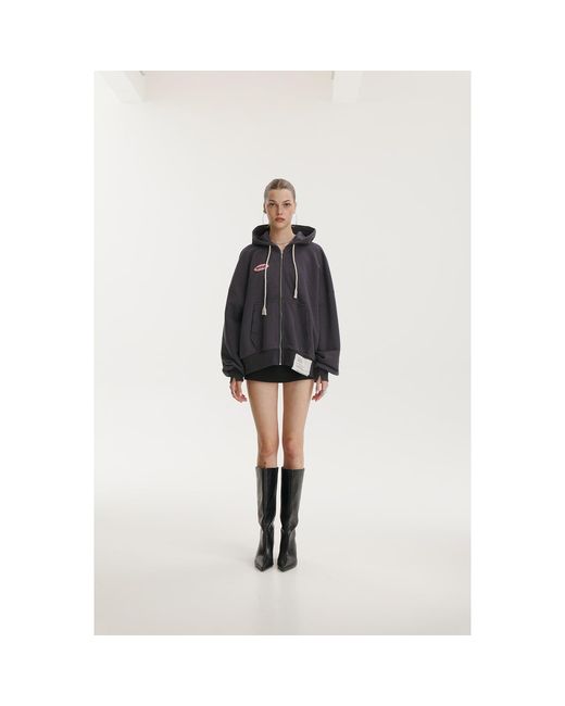 mysimplicated Gray Dept. Graphite Hoodie for men