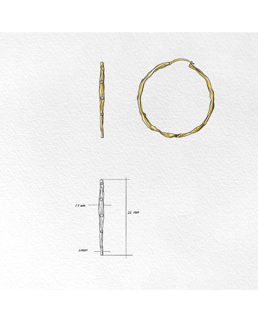 Martina Rozenberg Smira Jewelry Metallic Pedra Earrings