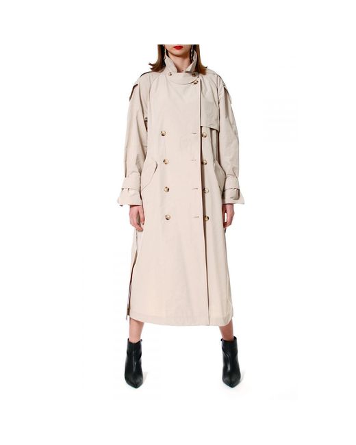AGGI by HALEWSKI Natural Céline Beige Trench-coat