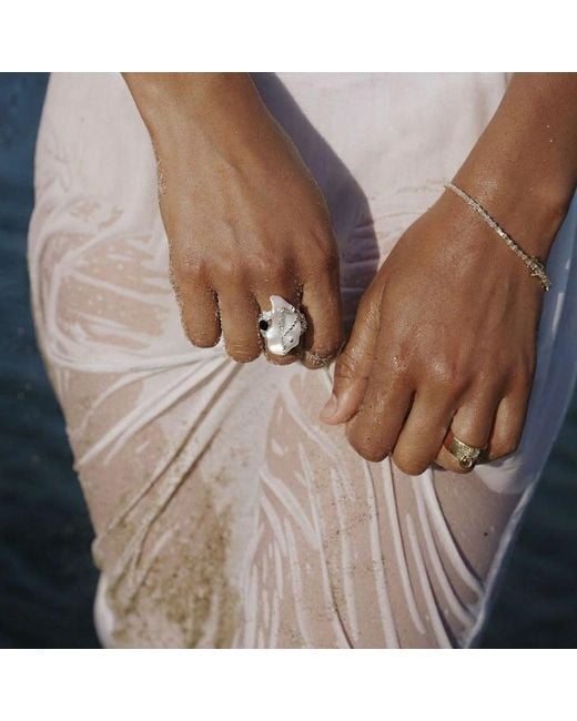 Ormiro White Circe Mother Of Pearl Ring