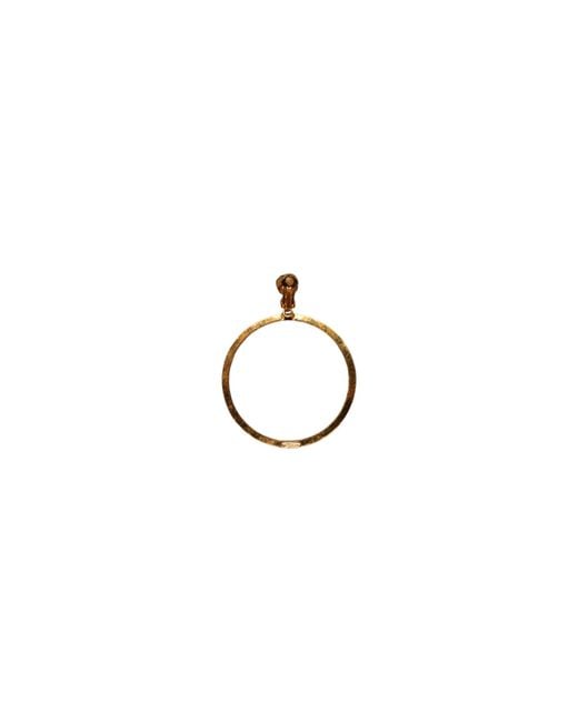 Vicki Sarge Brown Neutrals The Large Clear Hoop Earrings