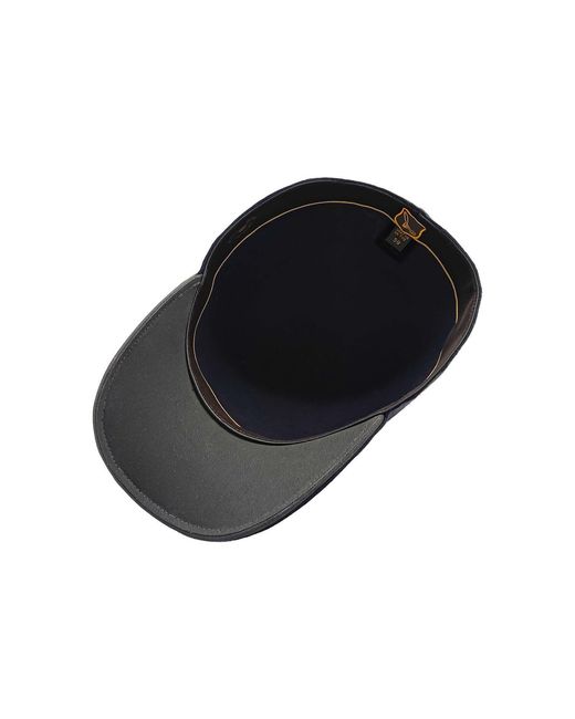 DORIA 1905 Blue Wool Felt Baseball Hat for men