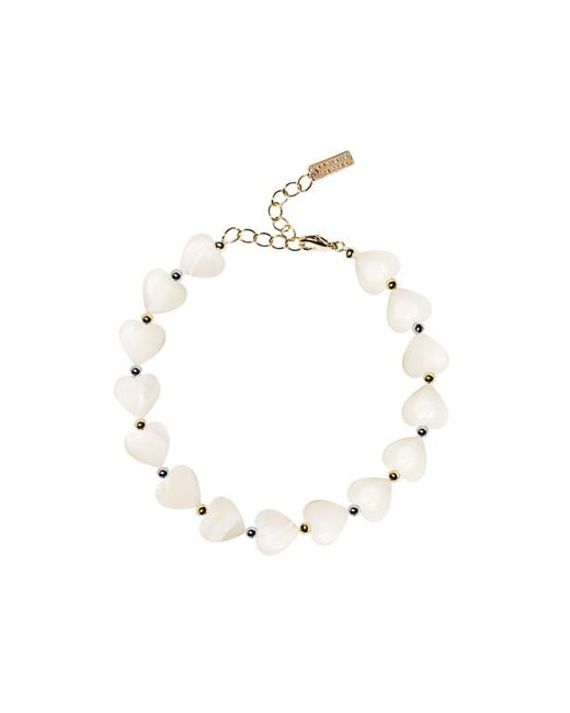 Adriana Pappas Designs Metallic Sweetheart Anklet