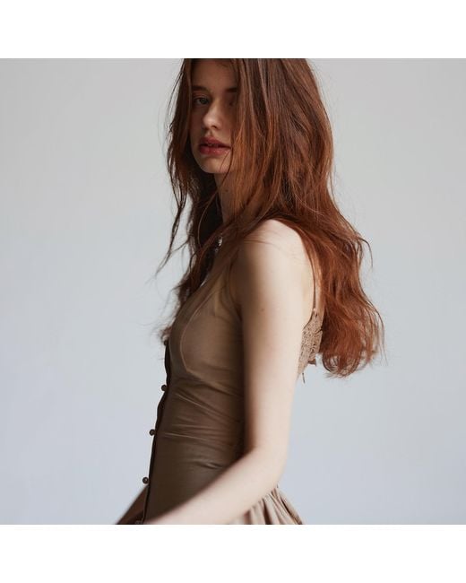 Belsize25 Brown Neutrals Bluebell Resort Dress