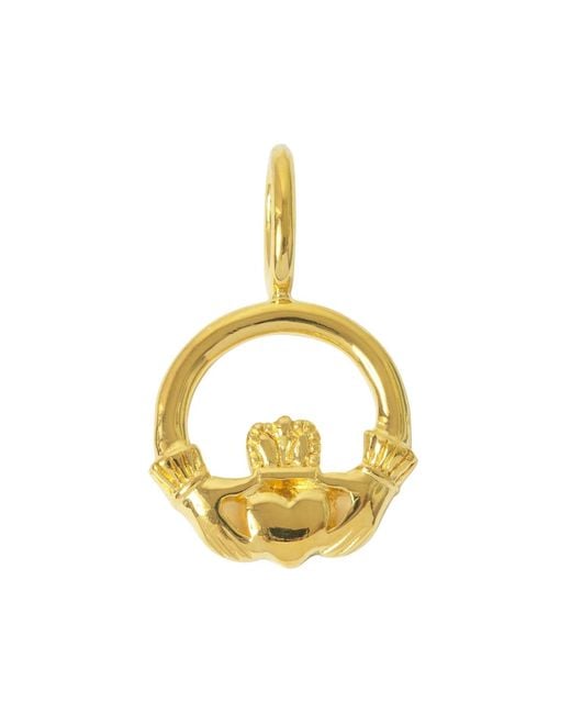 Katie Mullally Metallic Claddagh Charm & Chain for men