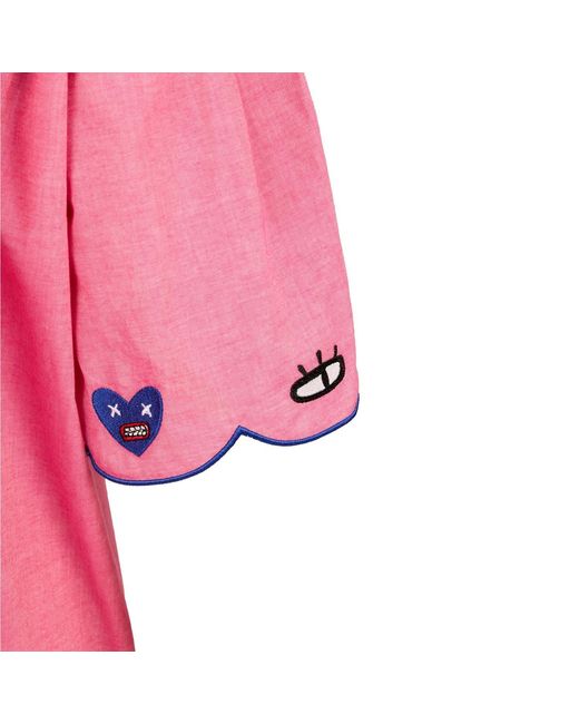 King Naked Pink Heart Beast Shirt Dress