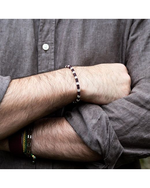 Harbour Uk Purple Big Yule Chunky Rope Bracelet for men