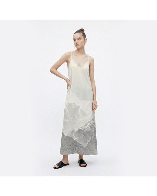 Aloha From Deer White Horizon Maxi Dress