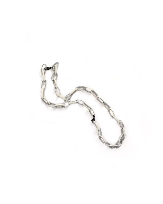 WAIWAI White Multifunctional Leather Chain Necklace Off