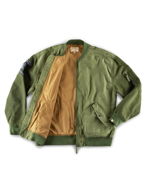 &SONS Trading Co Green Damsons Cali Bomber Jacket Army