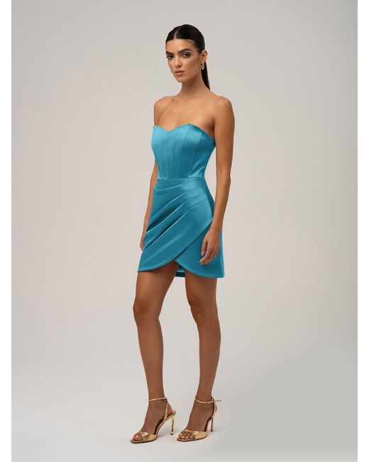 Tia Dorraine Blue A Touch Of Glamour Mini Dress