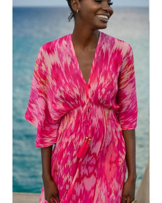 Sophia Alexia Pink Magical Capri Kimono Dress