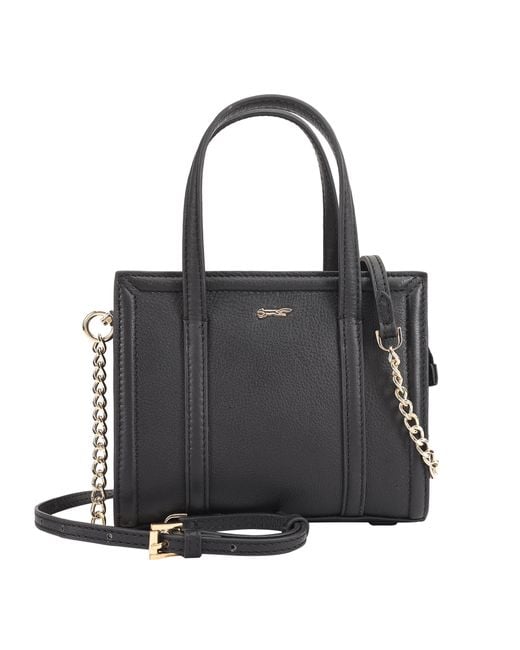 Paul Costelloe Black Betwa Leather Shoulder Bag