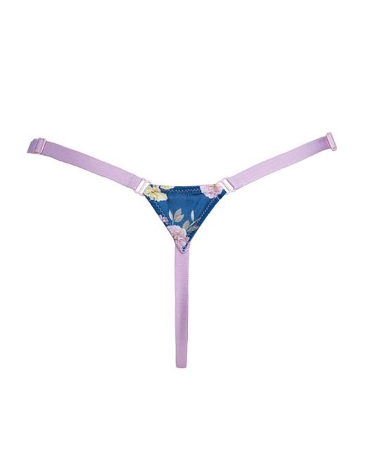 Noblesse Oblige Blue Baby Rose Liberty Thong