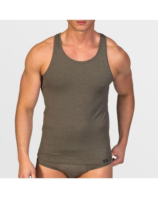 Zd - Zero Defects Gray Neptuno Tank Top Soy Fiber – Antibacterial & Lightweight Fit for men