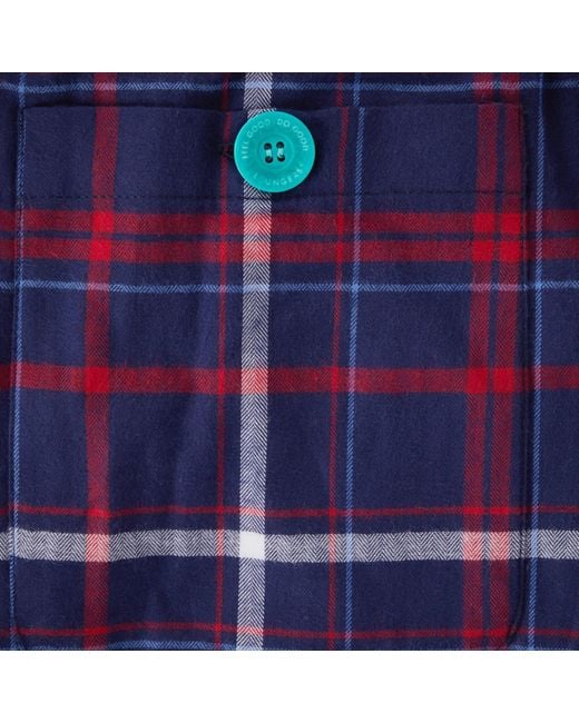Lounge Blue Soft, Breathable Organic Brushed Cotton Loungewear Trousers