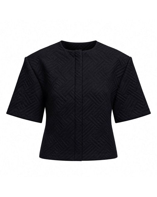 Elamins Black Structured Shoulder Top