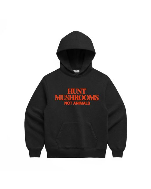Dont Eat the Homies Black Hunt Mushrooms Hoodie for men