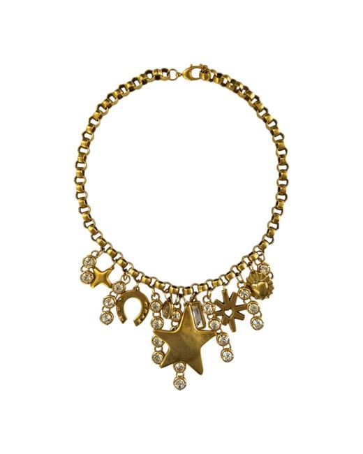 Sccollection Metallic Stevie Rhinestone Star Necklace