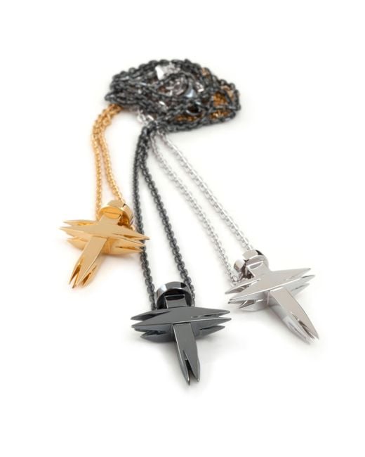Kasun Metallic Nail & Cross Pendant