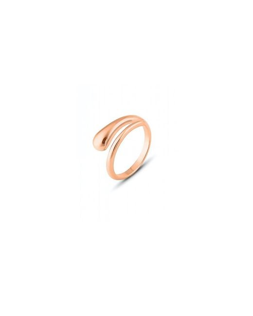 Spero London White Signature Sterling Stacking Snake Ring