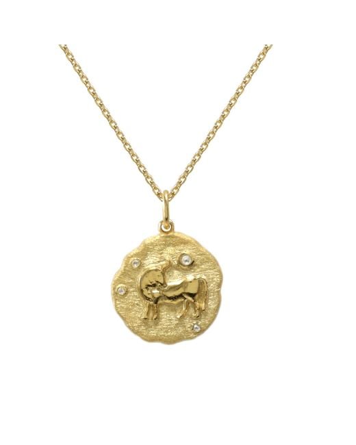 Hye Jane Jewelry Metallic Taurus Zodiac Necklace