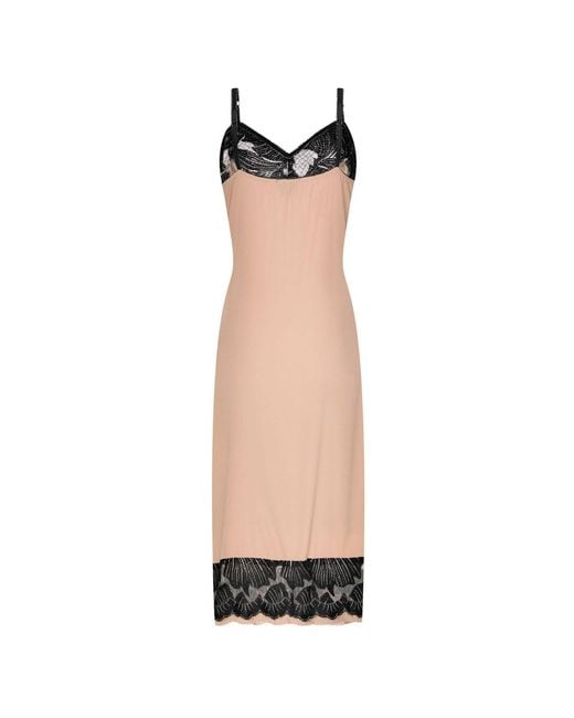 Lisa The Label Pink Nude Silk Shell Slip Dress
