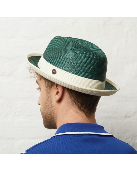 Dasmarca Hats Green Dasmarca Florence Emerald Summer Two Tone Crushable Hat for men
