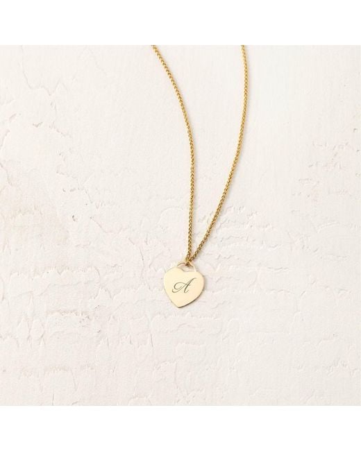 SET & STONES Metallic Alice Initial Necklace