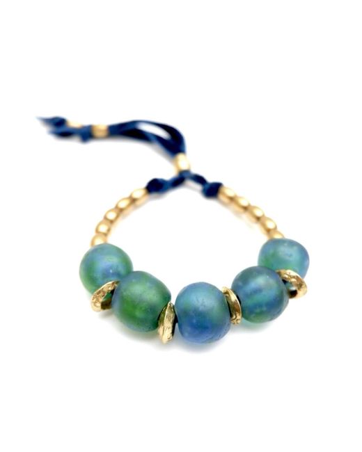 Persia Dona Jewelry Blue Five Aqua Pebbles Bracelet