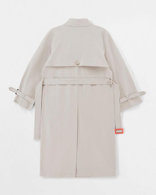 Saint One Co. White Neutrals Idols Trench Coat Sand X Fanta