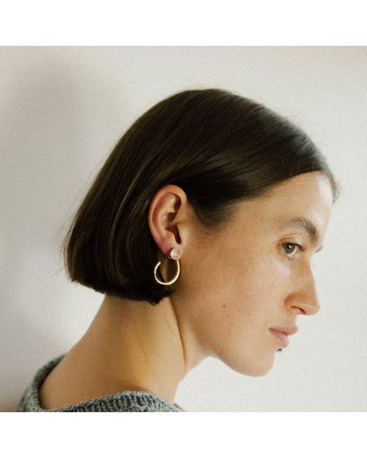 Coco & Kinney Metallic Moonstone Swirl Celia Earrings