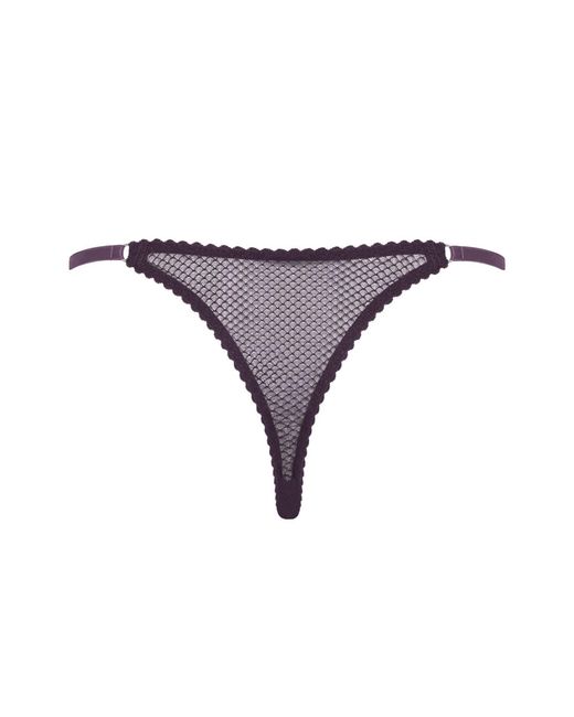 Daily Underwear Purple Adjustable String Panties Plum