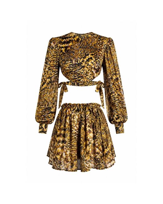 Maui X Lolita Metallic Neutrals Gigi Two-Piece Skirt Set