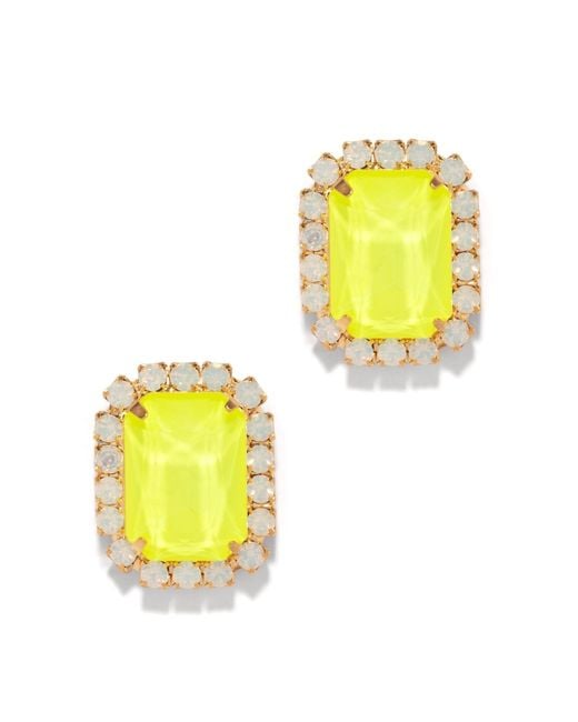 The Pink Reef Yellow Gem Stud