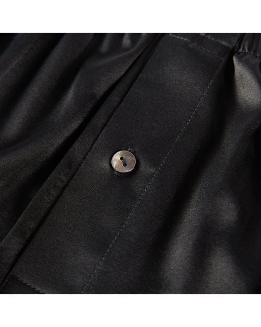 Soft Strokes Silk Black Pure Mulberry Silk Boxers for men