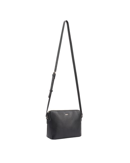 Paul Costelloe Black Lenya Leather Crossbody Bag