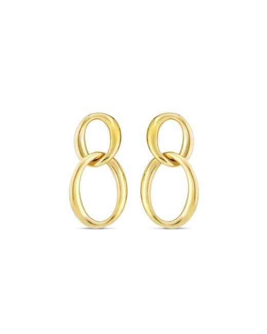 Dinny Hall Metallic Wave Double Drop Earrings