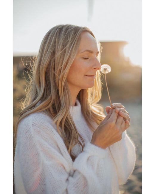 SALANIDA White Melody Soft Mohair Jumper