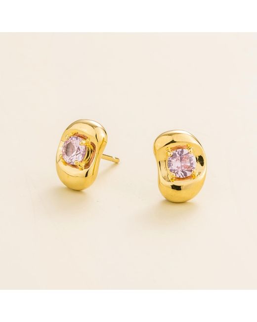 Juvetti Metallic Fava Earrings
